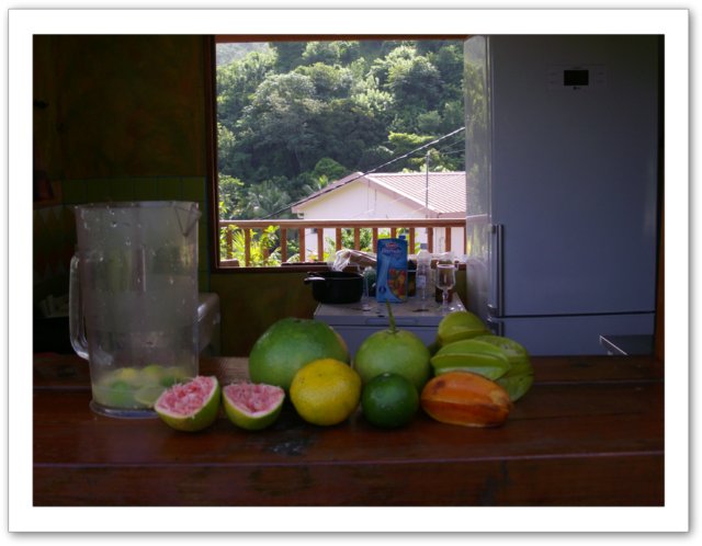 Fruits frais cuisine villa harmonie les anses d'arlet